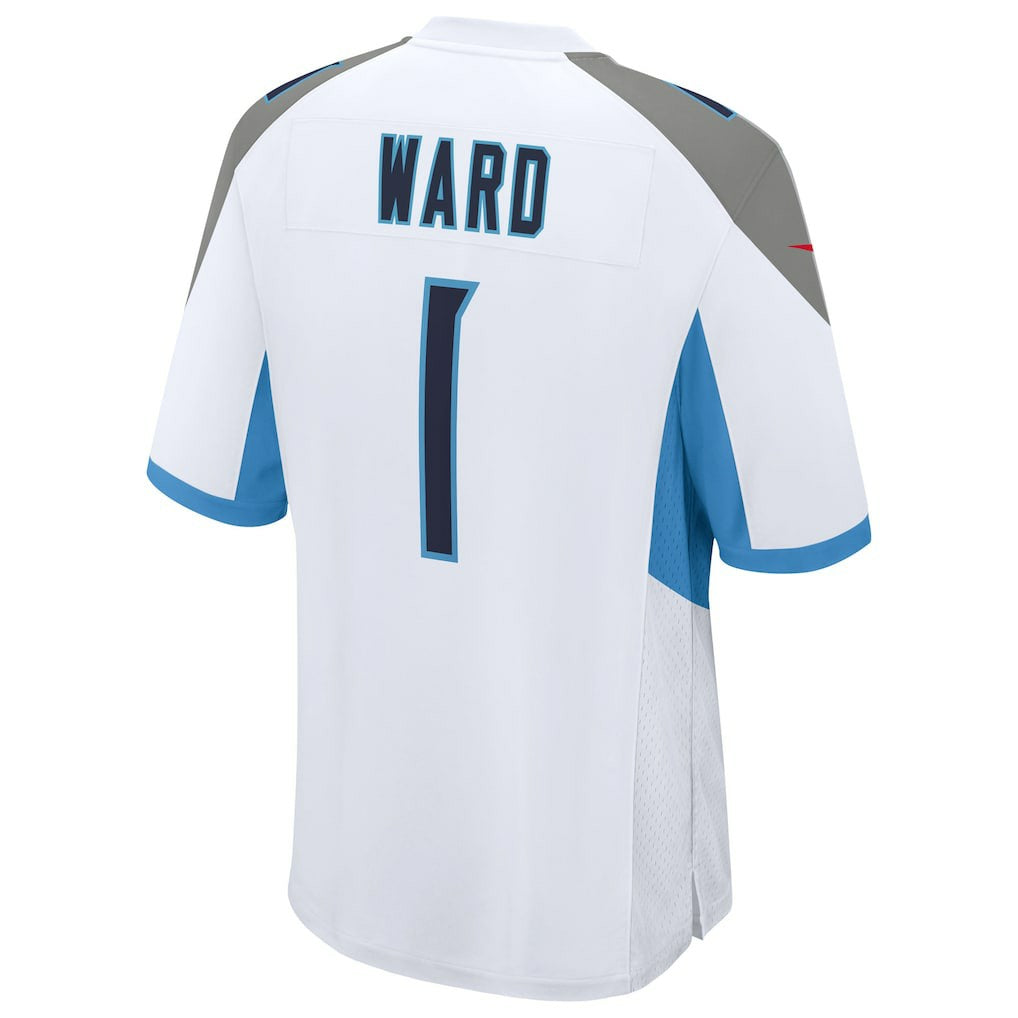 Cameron Ward Tennessee Titans 2025 NFL Draft First Round Pick Game Jersey - White - Nike