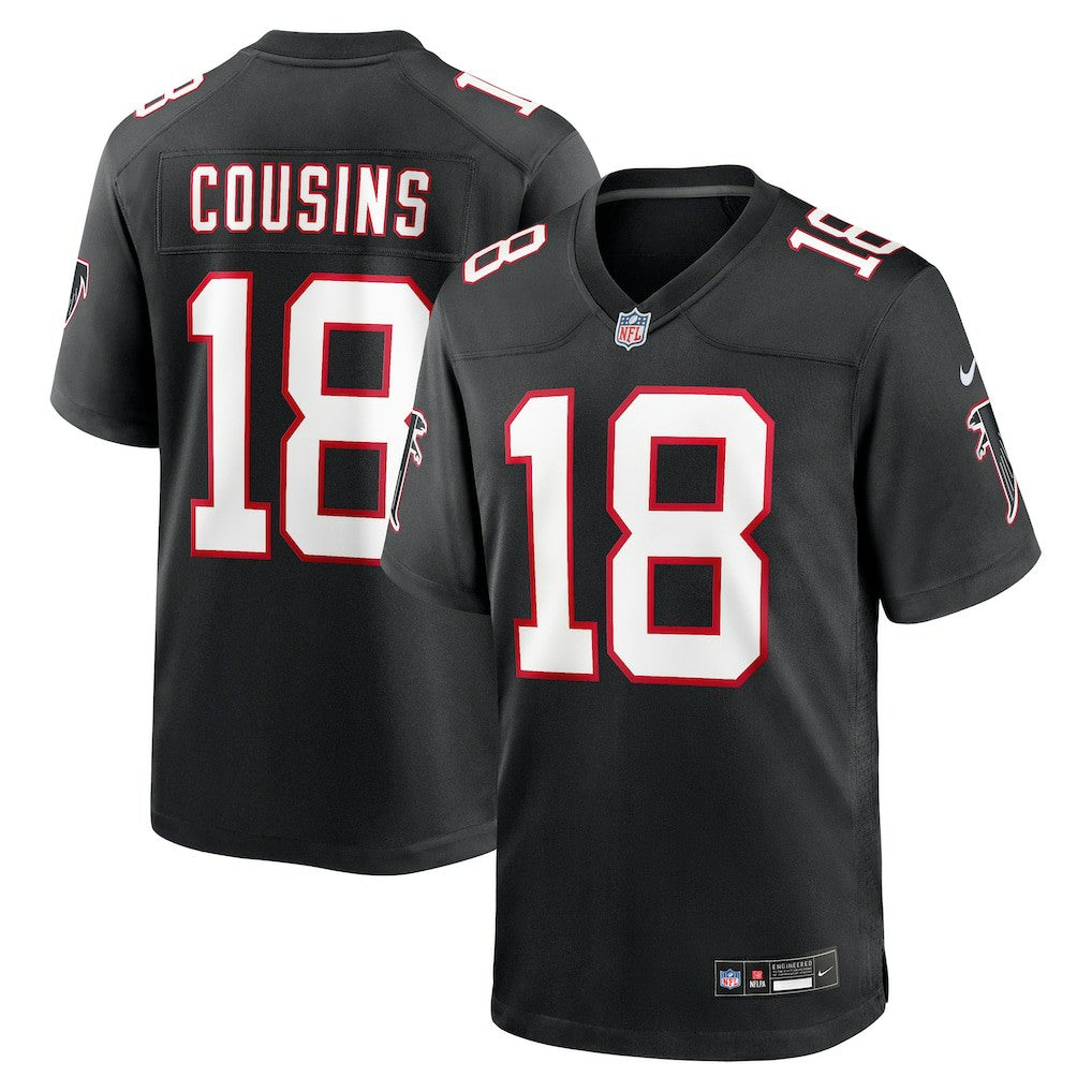 Kirk Cousins Atlanta Falcons Alternate Game Player Jersey - Black - Nike
