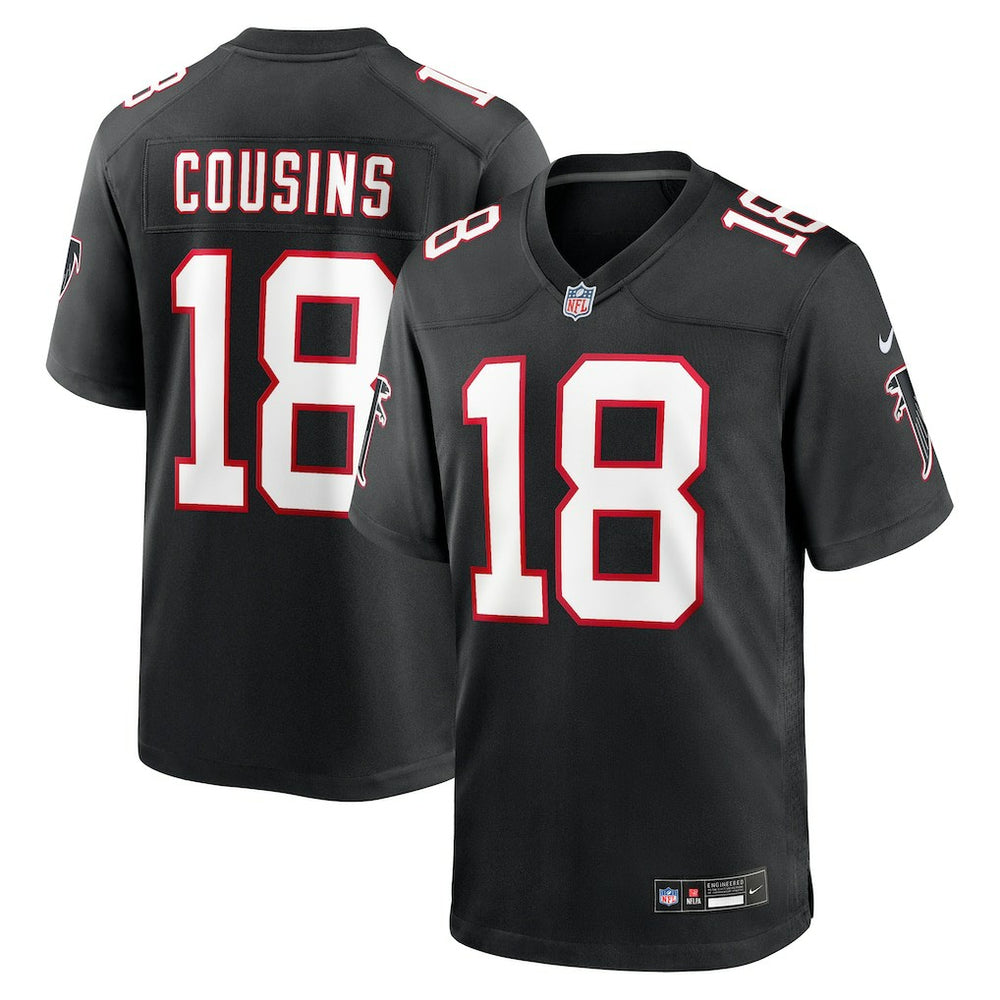 Kirk Cousins Atlanta Falcons Alternate Game Player Jersey - Black - Nike