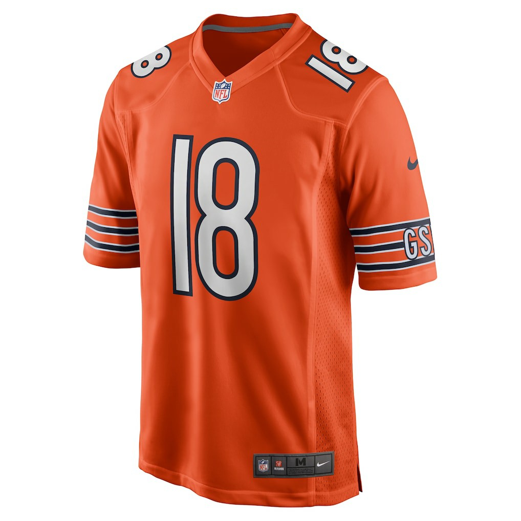 Caleb Williams Chicago Bears Alternate Player Game Jersey - Orange - Nike