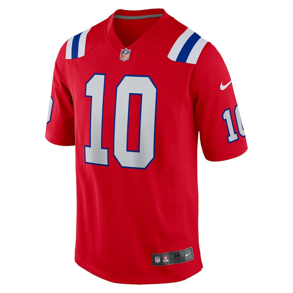 Drake Maye New England Patriots Player Game Jersey - Red - Nike