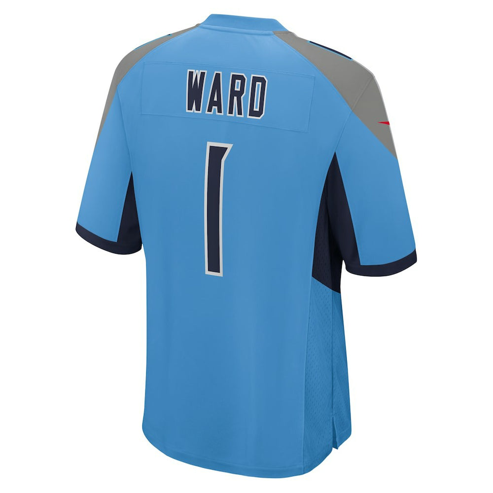 Cameron Ward Tennessee Titans 2025 NFL Draft First Round Pick Game Jersey - Light Blue - Nike