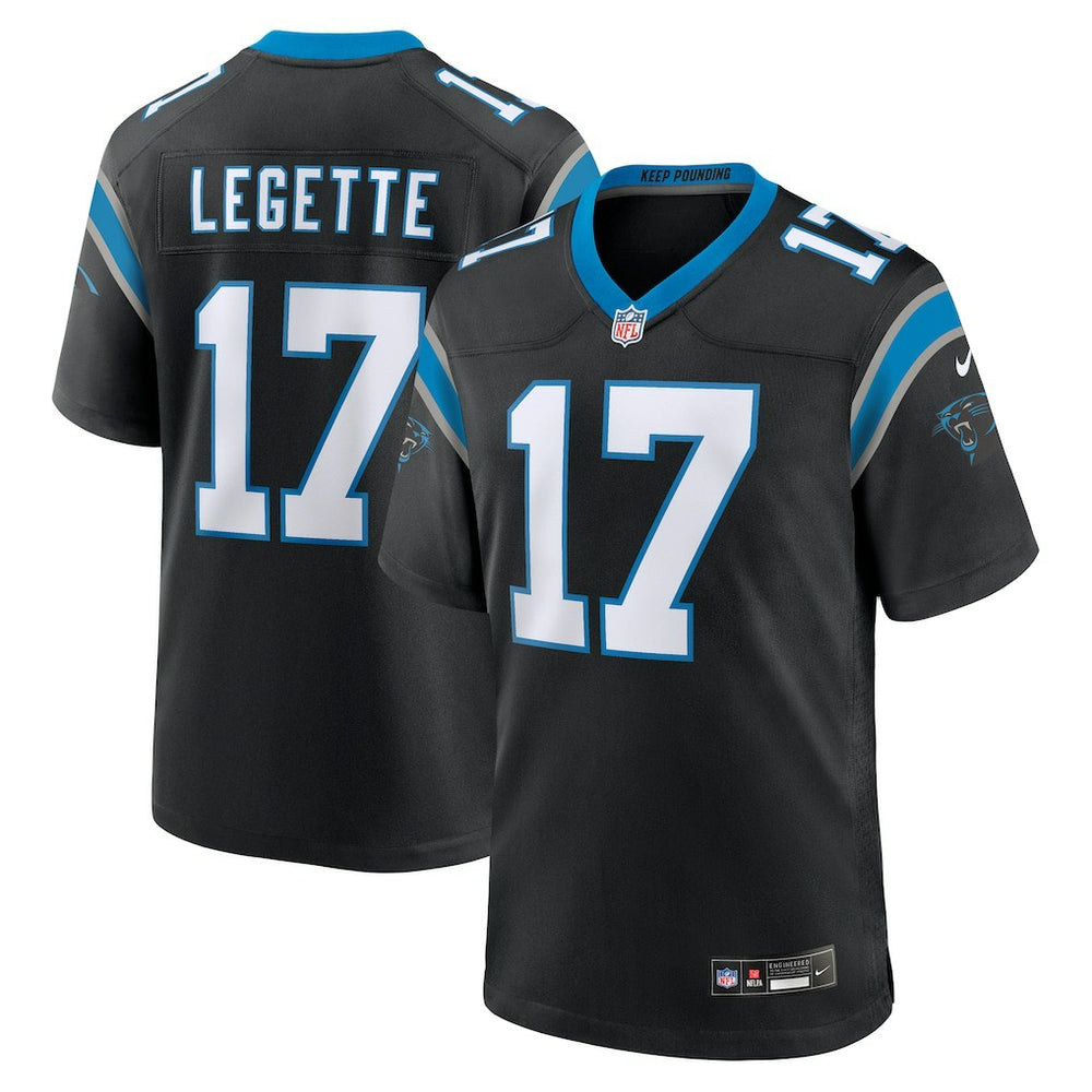 Xavier Legette Carolina Panthers 2024 NFL First Round Pick Game Player Jersey - Black - Nike
