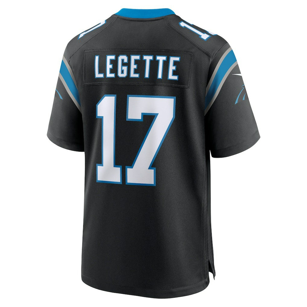 Xavier Legette Carolina Panthers 2024 NFL First Round Pick Game Player Jersey - Black - Nike