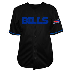 Josh Allen Buffalo Bills Big & Tall Baseball Button-Up Shirt - Black - Fanatics