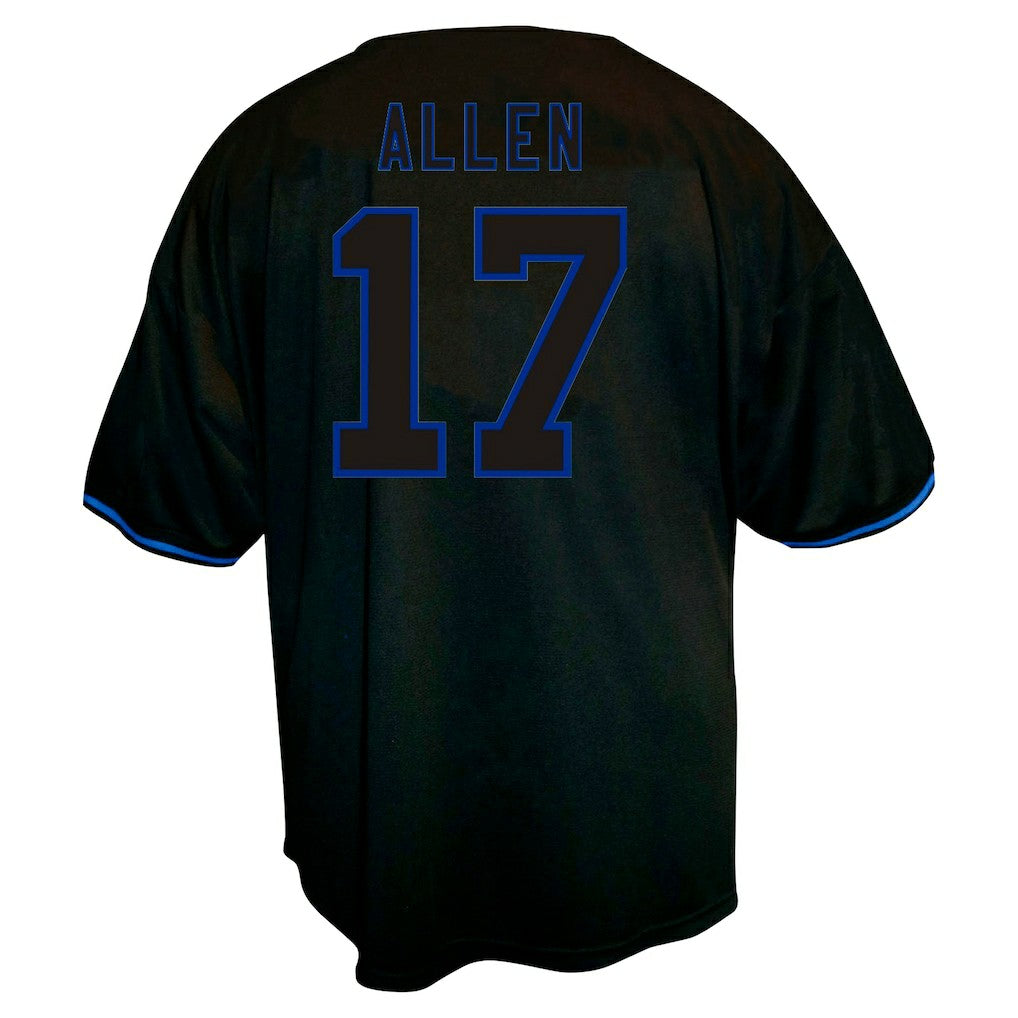 Josh Allen Buffalo Bills Big & Tall Baseball Button-Up Shirt - Black - Fanatics