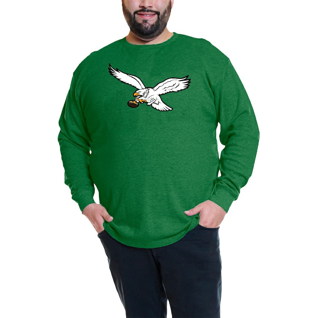 Jalen Hurts Philadelphia Eagles Big & Tall Thermal Waffle Long Sleeve T-Shirt - Kelly Green - Fanatics
