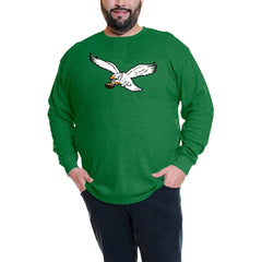 Jalen Hurts Philadelphia Eagles Big & Tall Thermal Waffle Long Sleeve T-Shirt - Kelly Green - Fanatics