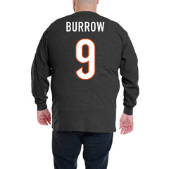 Joe Burrow Cincinnati Bengals Big & Tall Thermal Waffle Long Sleeve T-Shirt - Black - Fanatics