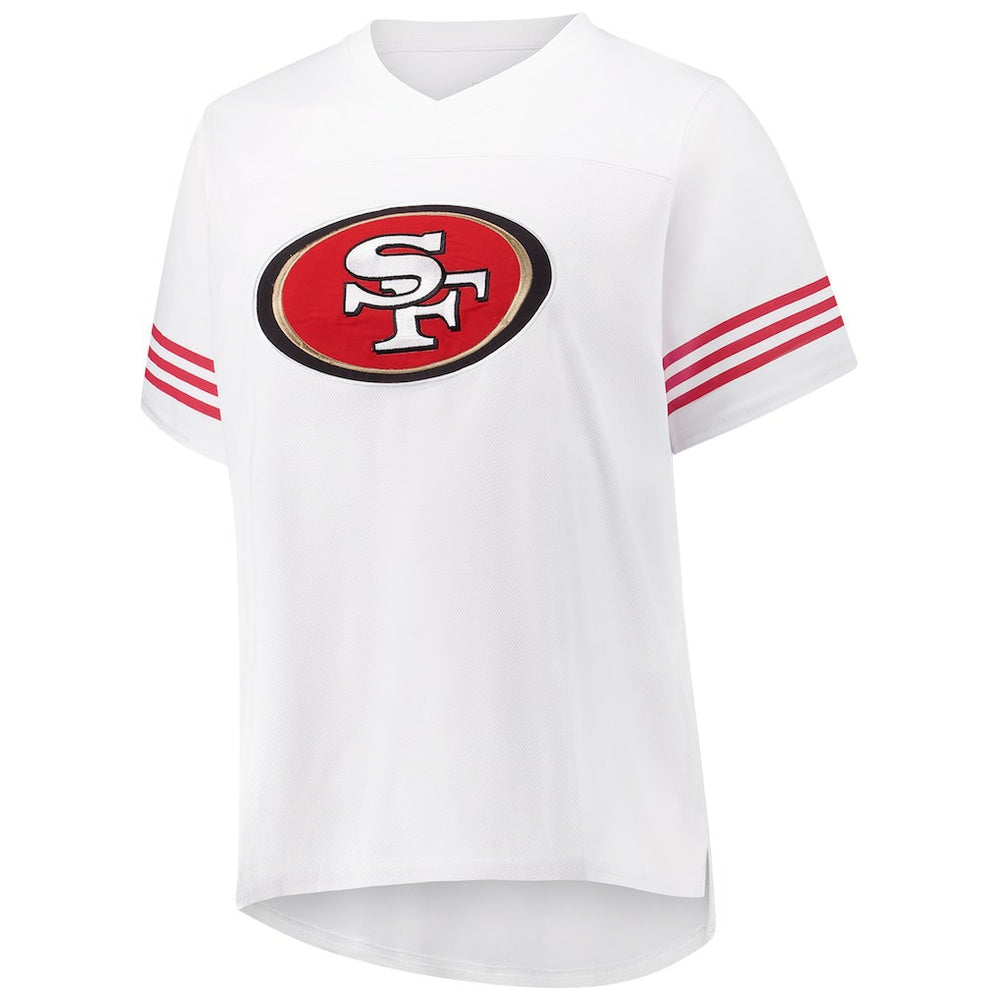 Christian McCaffrey San Francisco 49ers Women's Plus Size Fashion Jersey - White - Fanatics