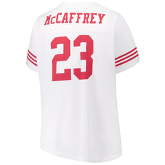 Christian McCaffrey San Francisco 49ers Women's Plus Size Fashion Jersey - White - Fanatics