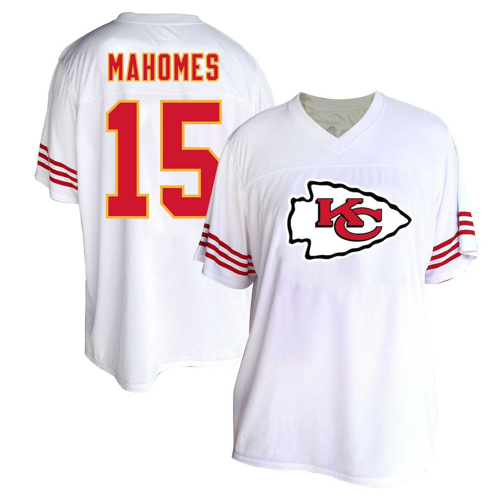 Patrick Mahomes Kansas City Chiefs Women's Plus Size Fashion Jersey - White - Fanatics
