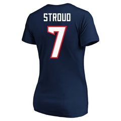 C.J. Stroud Houston Texans Women's Plus Size Fair Catch Name & Number Scoop Neck T-Shirt - Navy - NFL