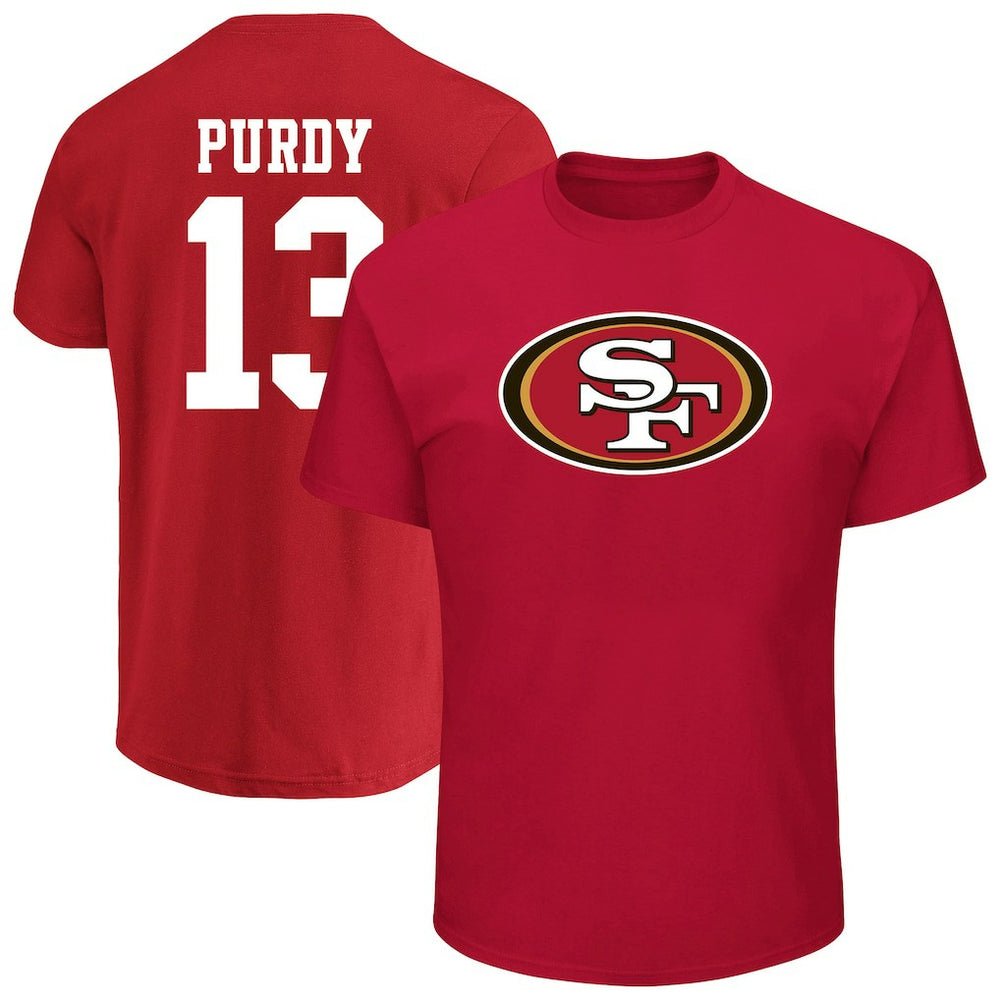 Brock Purdy San Francisco 49ers Big & Tall Player Name & Number T-Shirt - Scarlet - Fanatics