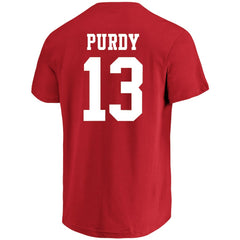Brock Purdy San Francisco 49ers Big & Tall Player Name & Number T-Shirt - Scarlet - Fanatics
