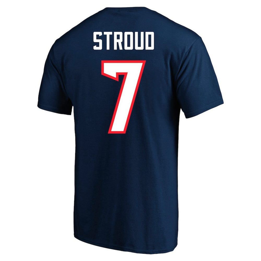 C.J. Stroud Houston Texans Big & Tall Player Name & Number T-Shirt - Navy - Fanatics