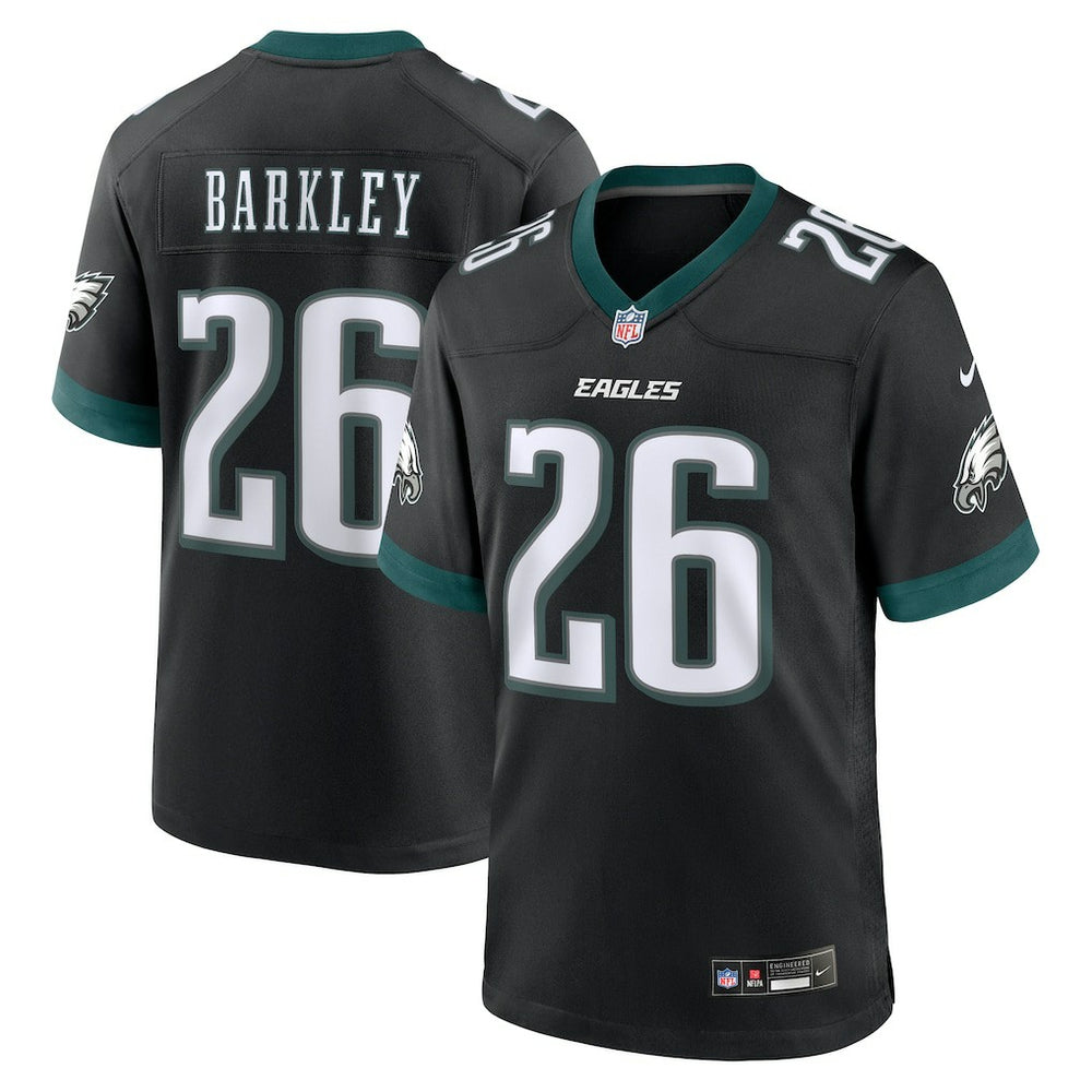 Saquon Barkley Philadelphia Eagles Alternate Game Jersey - Black - Nike