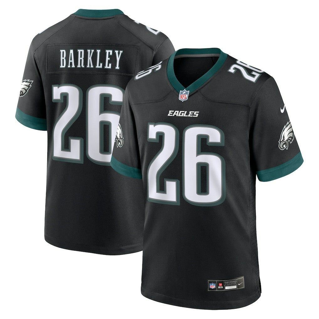 Saquon Barkley Philadelphia Eagles Alternate Game Jersey - Black - Nike