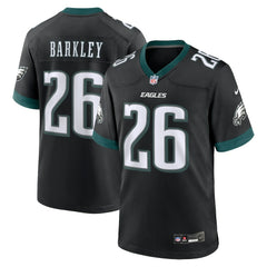 Saquon Barkley Philadelphia Eagles Alternate Game Jersey - Black - Nike