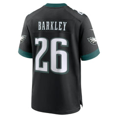 Saquon Barkley Philadelphia Eagles Alternate Game Jersey - Black - Nike