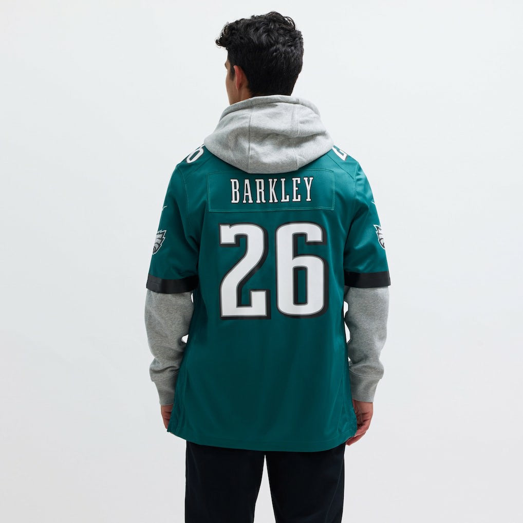 Saquon Barkley Philadelphia Eagles Game Player Jersey - Midnight Green - Nike