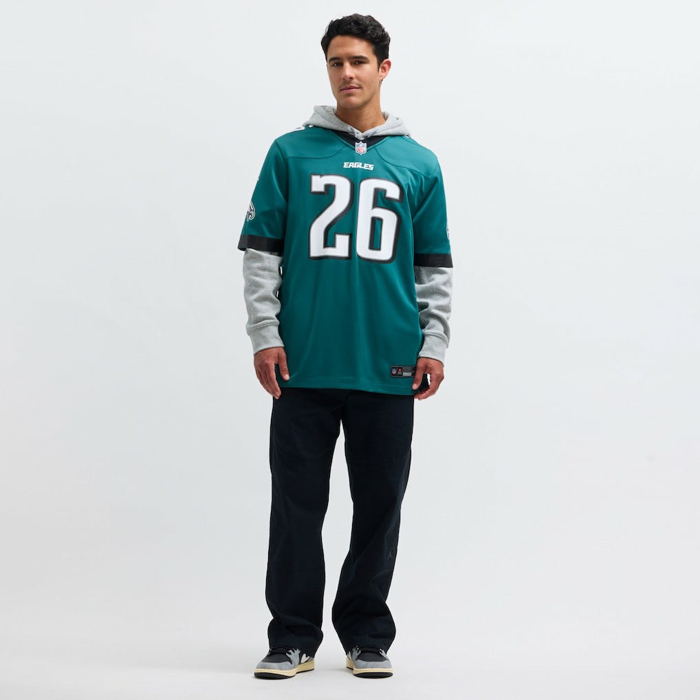 Saquon Barkley Philadelphia Eagles Game Player Jersey - Midnight Green - Nike