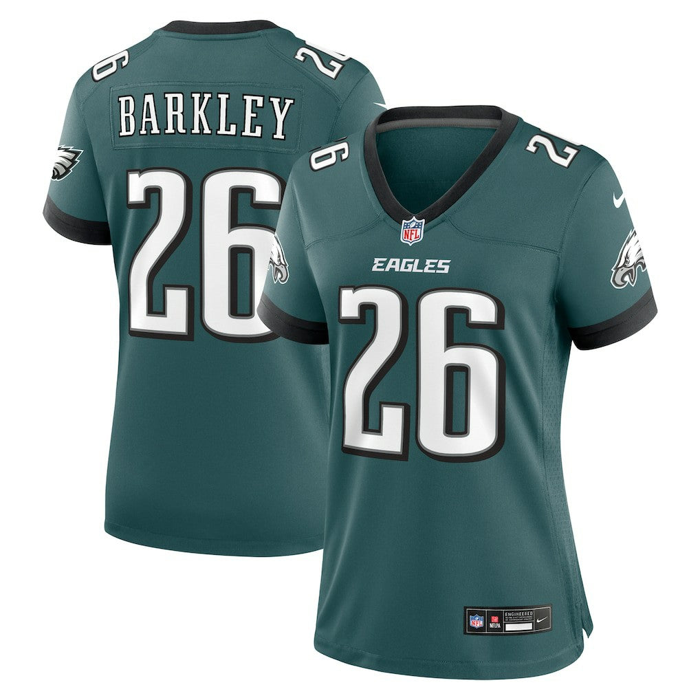 Saquon Barkley Philadelphia Eagles Women's Game Player Jersey - Midnight Green - Nike