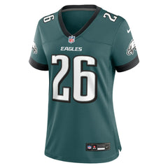 Saquon Barkley Philadelphia Eagles Women's Game Player Jersey - Midnight Green - Nike