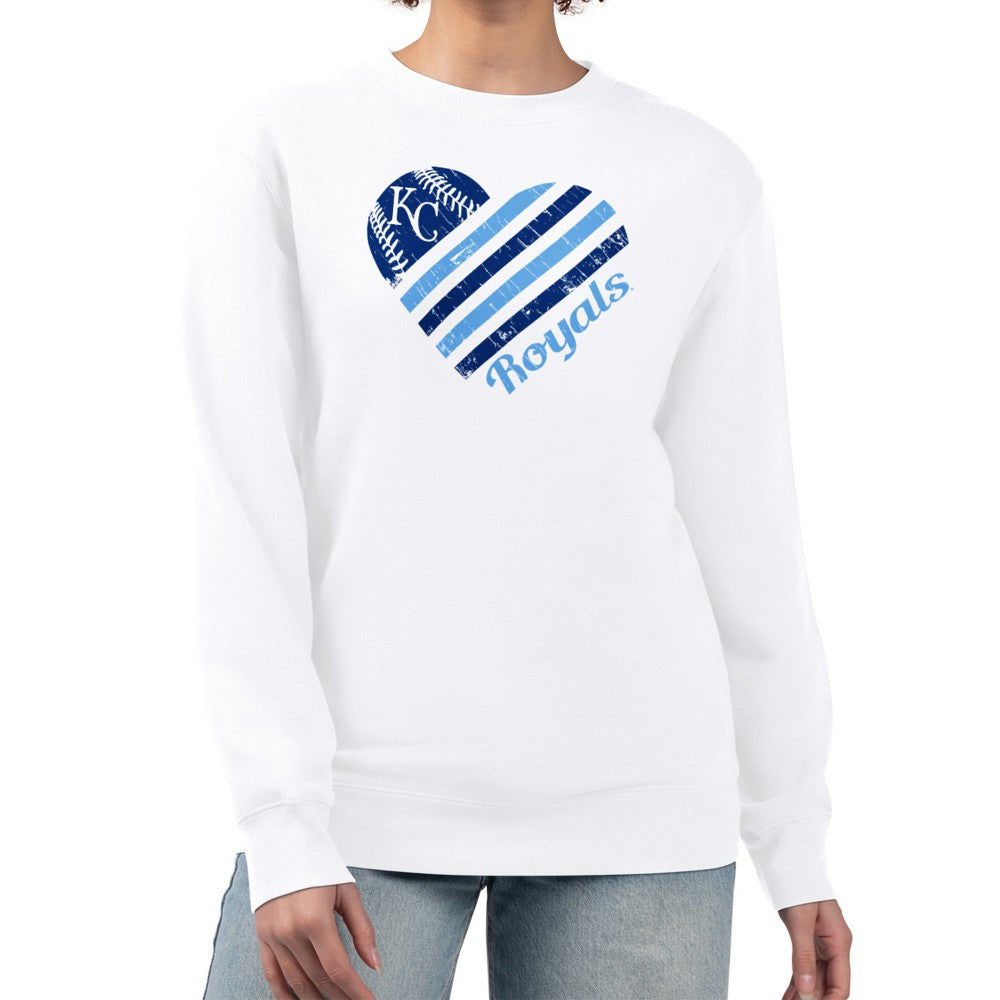 Kansas City Royals G-III 4Her by Carl Banks Women's Heart Logo Fleece Pullover Sweatshirt Near Me