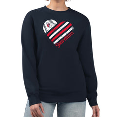 Cleveland Guardians G-III 4Her by Carl Banks Women's Heart Logo Fleece Pullover Sweatshirt Outlet