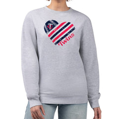 Minnesota Twins G-III 4Her by Carl Banks Women's Heart Logo Fleece Pullover Sweatshirt Near Me