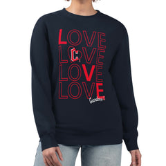 Cleveland Guardians G-III 4Her by Carl Banks Women's Love Team Logo Fleece Pullover Sweatshirt Online
