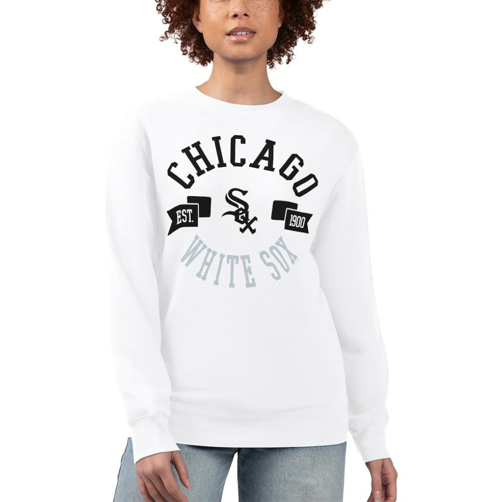 Chicago White Sox G-III 4Her by Carl Banks Women's Team Logo Fleece Pullover Sweatshirt Online