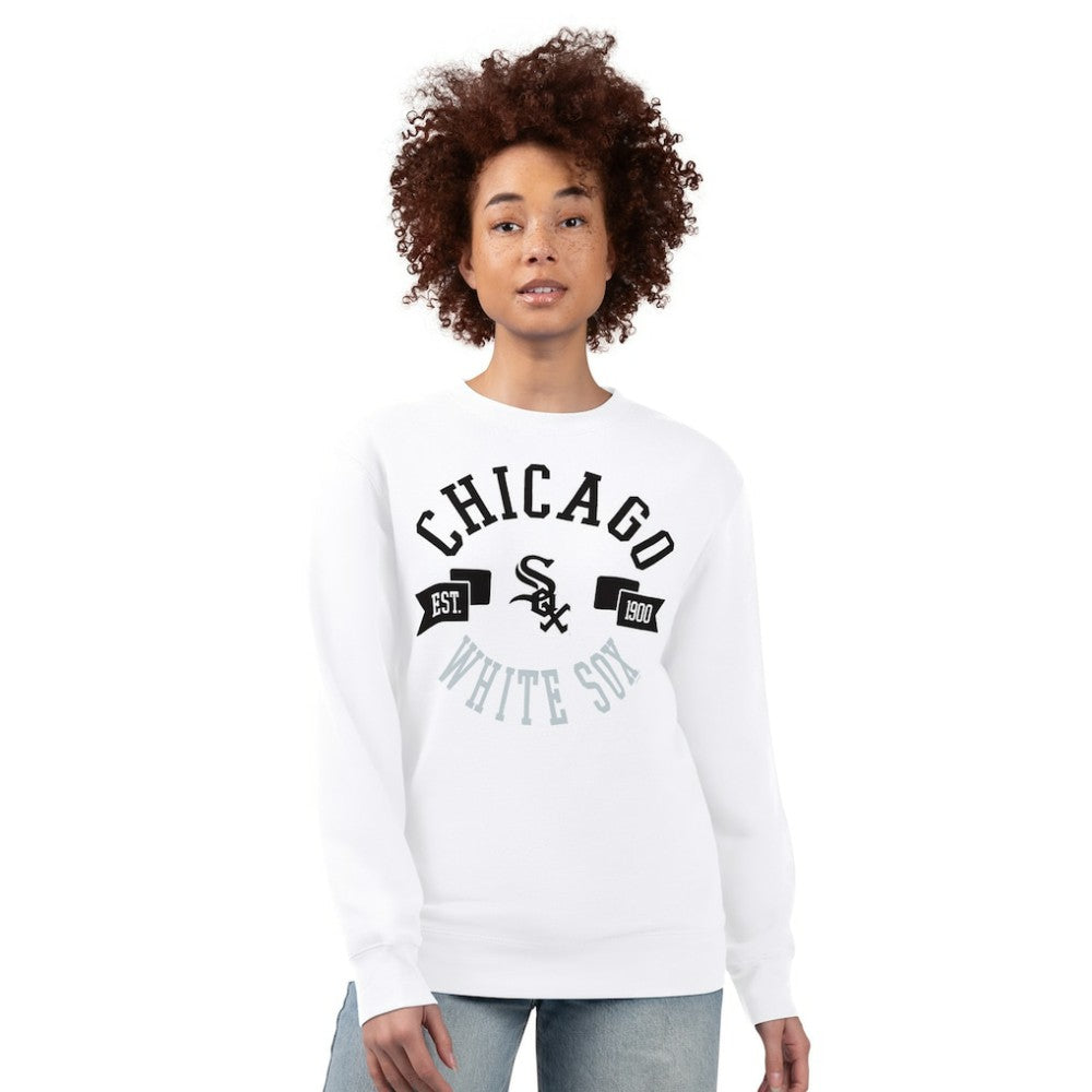 Chicago White Sox G-III 4Her by Carl Banks Women's Team Logo Fleece Pullover Sweatshirt Online