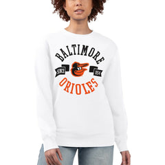 Baltimore Orioles G-III 4Her by Carl Banks Women's Team Logo Fleece Pullover Sweatshirt Outlet
