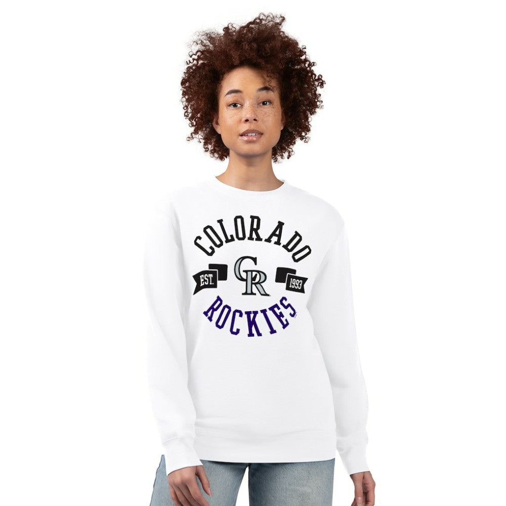 Colorado Rockies G-III 4Her by Carl Banks Women's Team Logo Fleece Pullover Sweatshirt Online