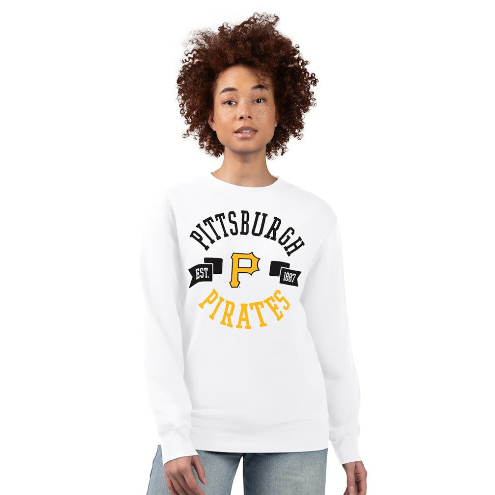 Pittsburgh Pirates G-III 4Her by Carl Banks Women's Team Logo Fleece Pullover Sweatshirt Outlet
