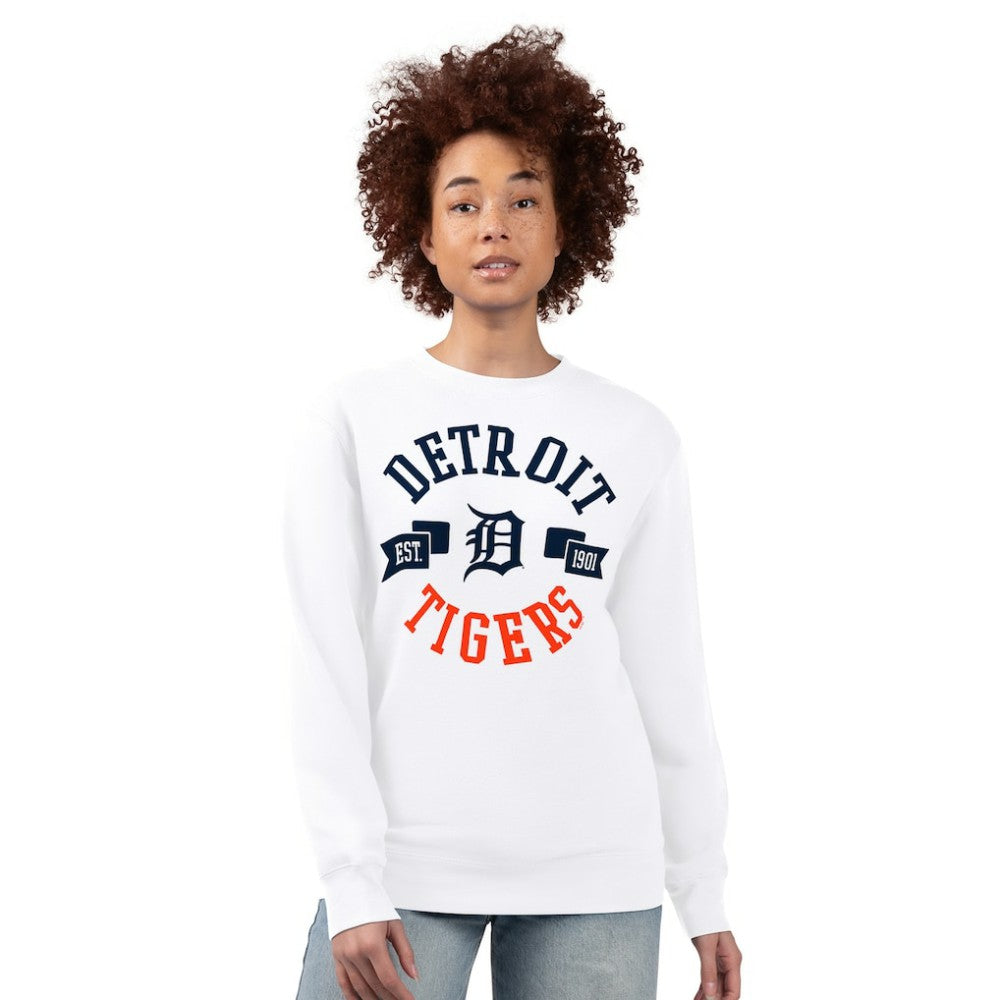 Detroit Tigers G-III 4Her by Carl Banks Women's Team Logo Fleece Pullover Sweatshirt Online