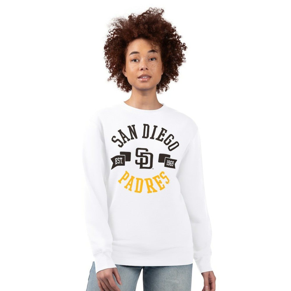 San Diego Padres G-III 4Her by Carl Banks Women's Team Logo Fleece Pullover Sweatshirt Outlet