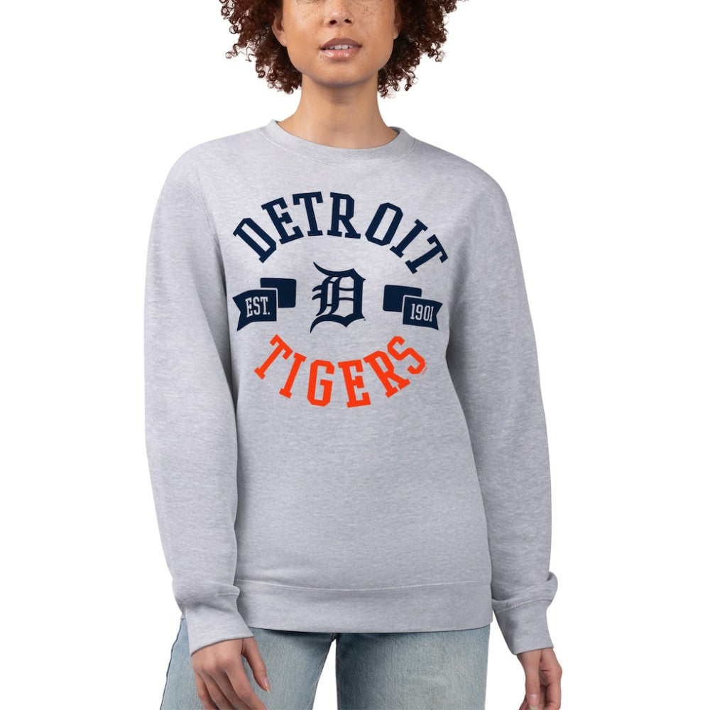 Detroit Tigers G-III 4Her by Carl Banks Women's Team Logo Fleece Pullover Sweatshirt for sale