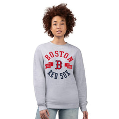 Boston Red Sox G-III 4Her by Carl Banks Women's Team Logo Fleece Pullover Sweatshirt Outlet