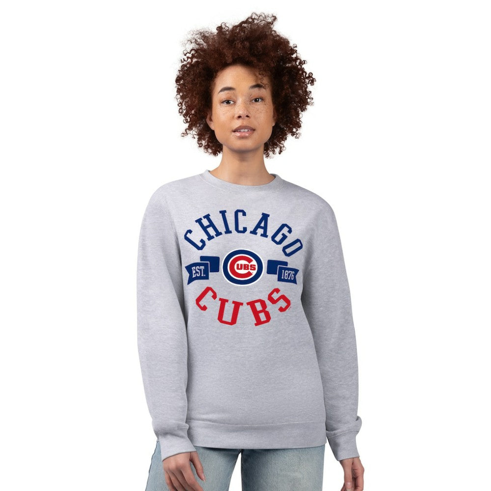 Chicago Cubs G-III 4Her by Carl Banks Women's Team Logo Fleece Pullover Sweatshirt Online