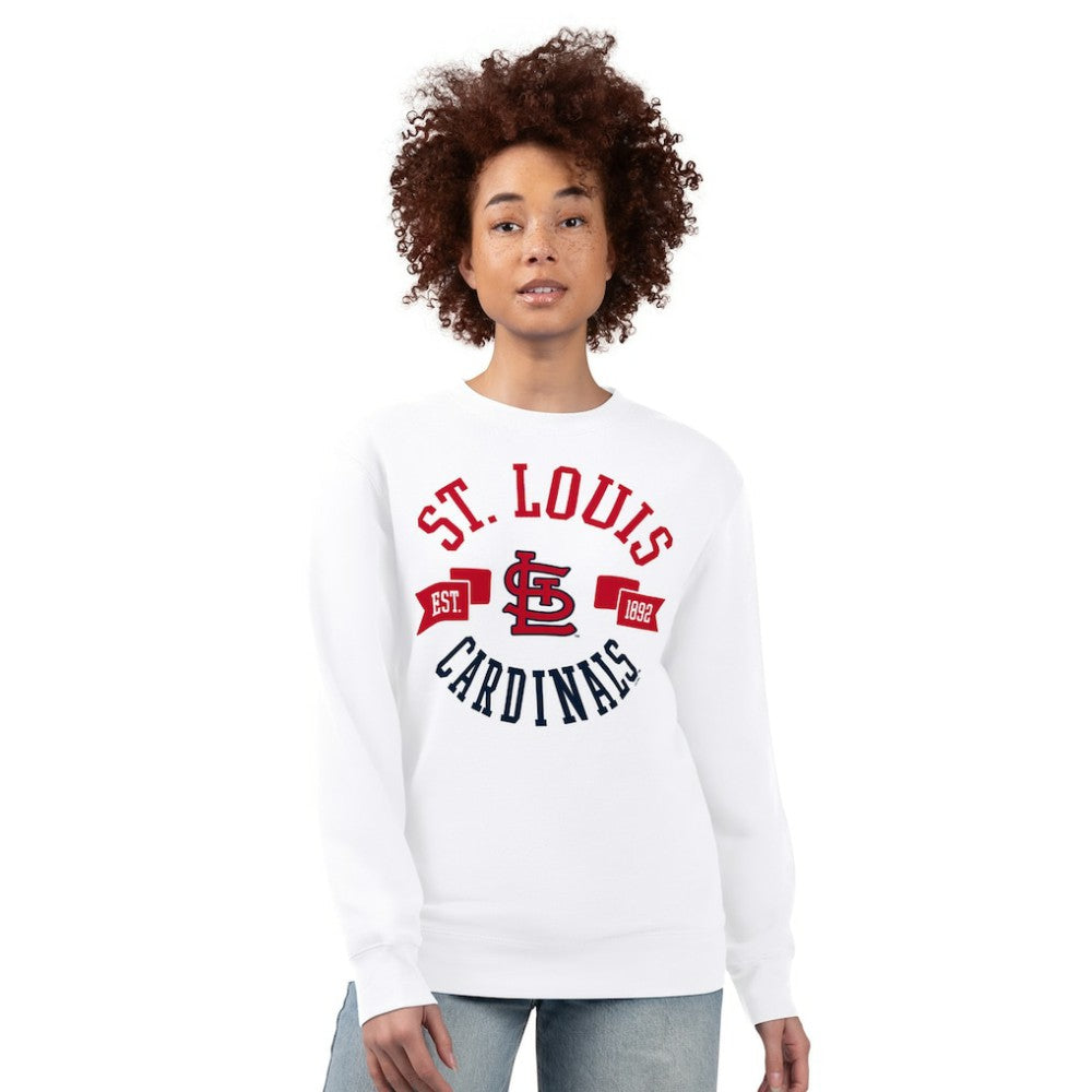 St. Louis Cardinals G-III 4Her by Carl Banks Women's Team Logo Fleece Pullover Sweatshirt Near Me