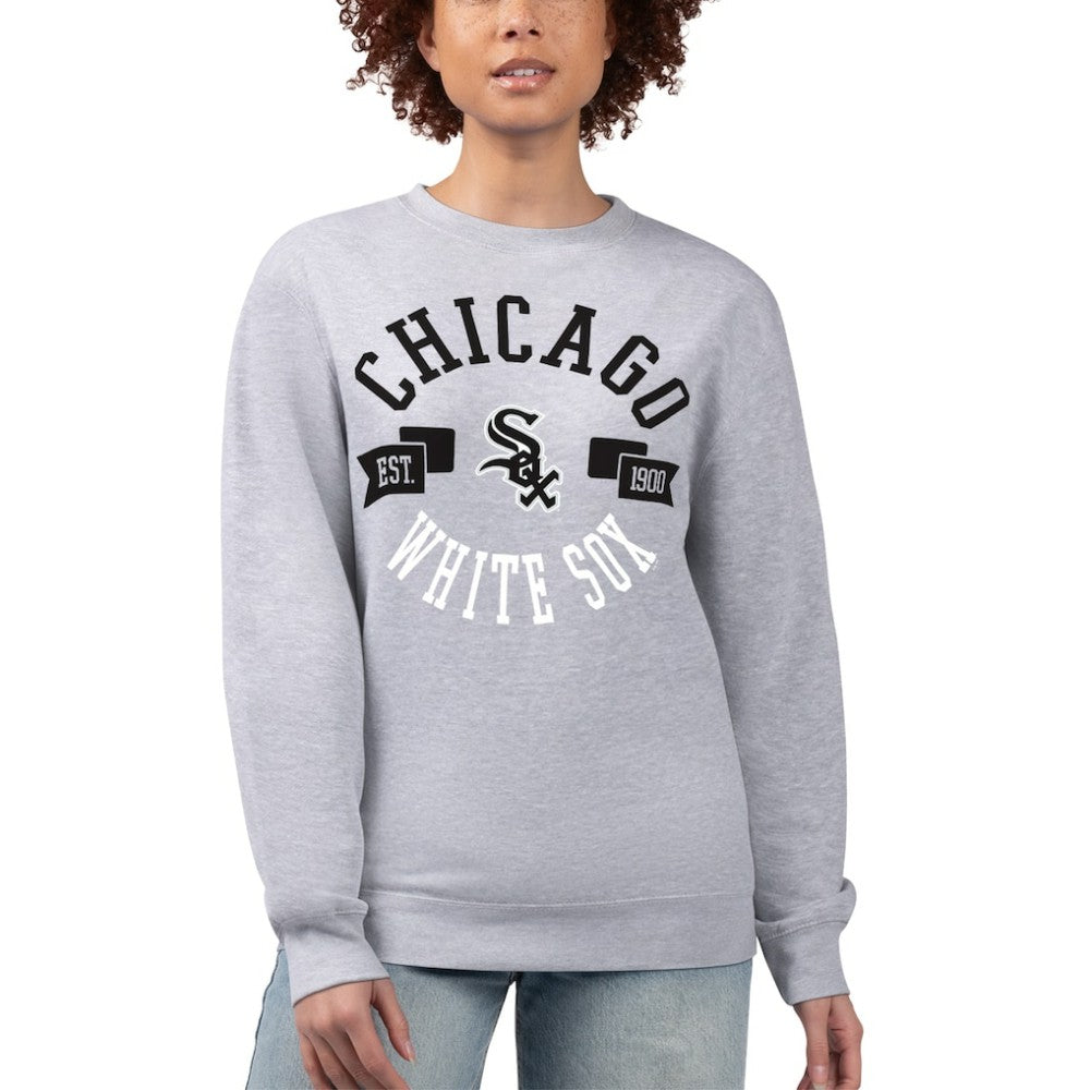 Chicago White Sox G-III 4Her by Carl Banks Women's Team Logo Fleece Pullover Sweatshirt Sale