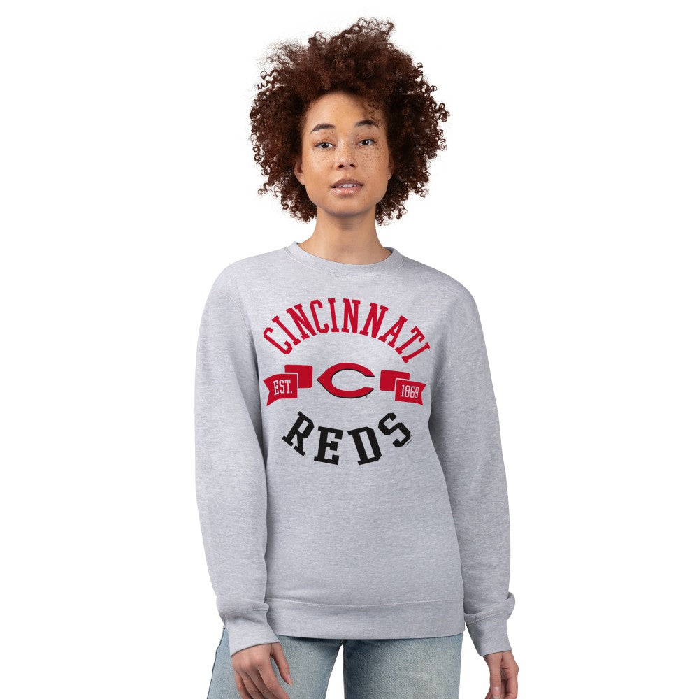 Cincinnati Reds G-III 4Her by Carl Banks Women's Team Logo Fleece Pullover Sweatshirt Near Me