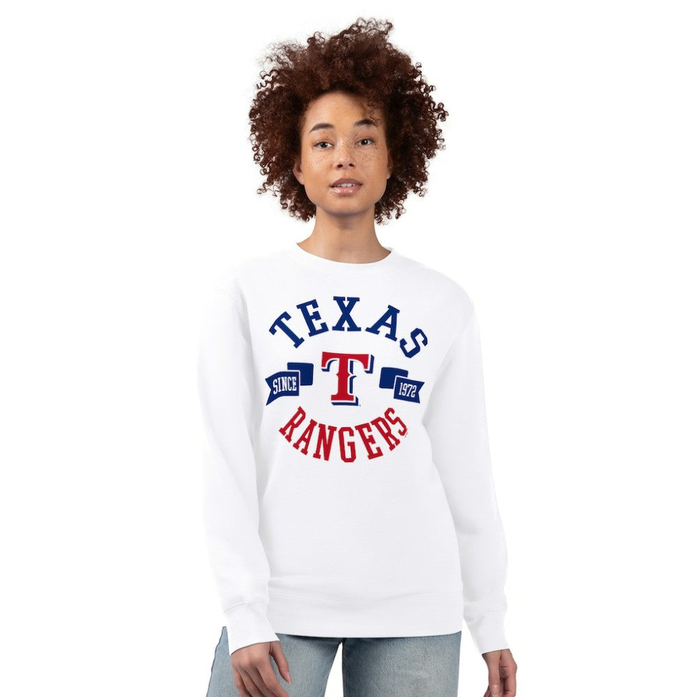 Texas Rangers G-III 4Her by Carl Banks Women's Team Logo Fleece Pullover Sweatshirt Near Me