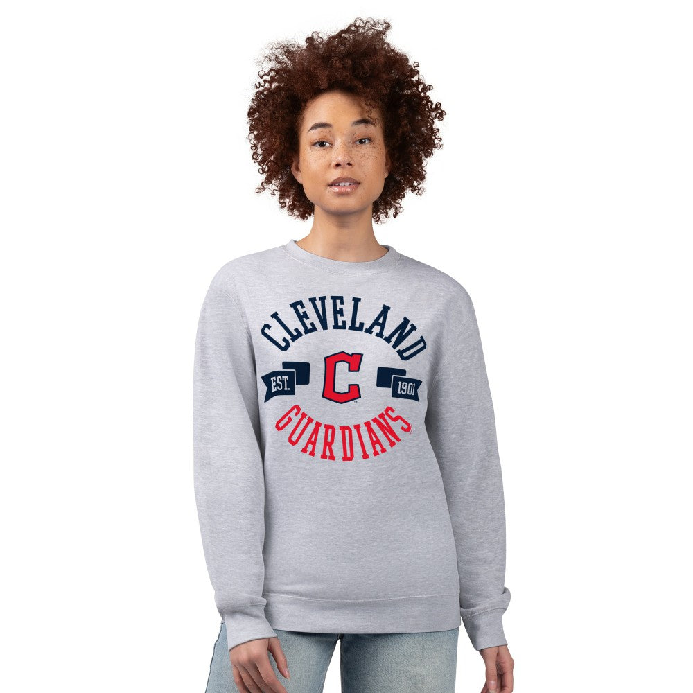 Cleveland Guardians G-III 4Her by Carl Banks Women's Team Logo Fleece Pullover Sweatshirt for sale