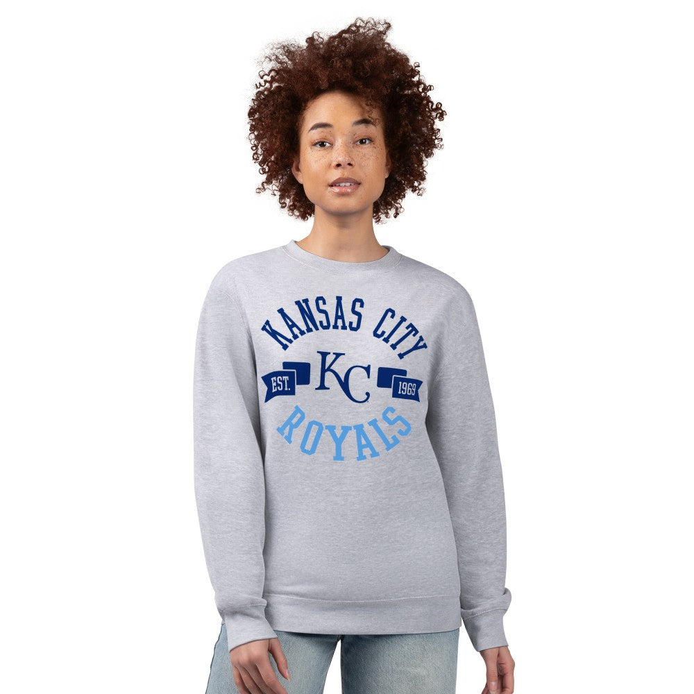 Kansas City Royals G-III 4Her by Carl Banks Women's Team Logo Fleece Pullover Sweatshirt Online