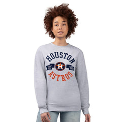 Houston Astros G-III 4Her by Carl Banks Women's Team Logo Fleece Pullover Sweatshirt Outlet