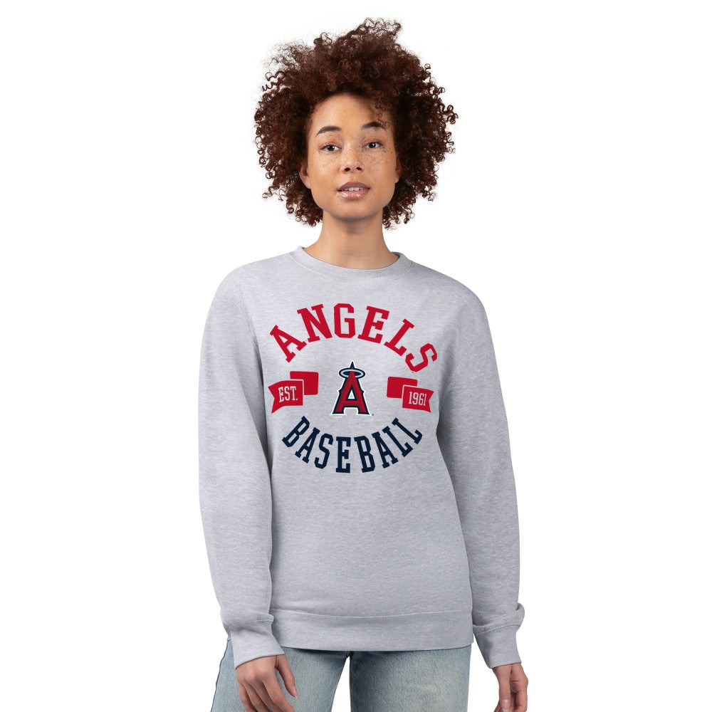 Los Angeles Angels G-III 4Her by Carl Banks Women's Team Logo Fleece Pullover Sweatshirt Near Me